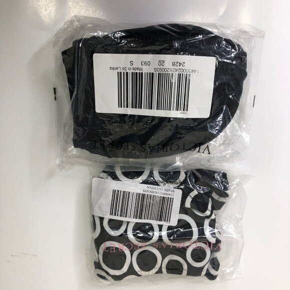 VICTORIA'S SECRET BLACK WHITE 2 PIECES SWIMSUIT SMALL NEW - Picture 4 of 9